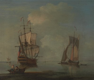 Een avondkalmte door Peter Monamy